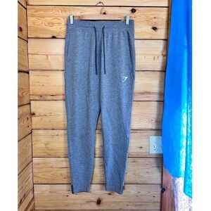 Gymshark Mens Grey Marl Tapered Joggers Size M GMBT3252-ATM-PO623
